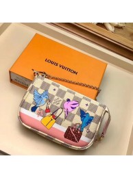 Louis Vuitton Damier Azur MINI POCHETTE ACCESSOIRES M58009 JH01560Nm15