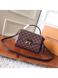 Louis Vuitton Damier Ebene Canvas Croisette Hand Carry Shoulder Handbag N53000 JH00529ty35