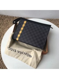 Louis vuitton Damier Graphite Clutch Bag N64444 yellow JH00218Dy68