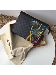 Louis vuitton Damier Graphite Clutch Bag POCHETTE VOYAGE N63510 Coconut tree JH00215Aa30
