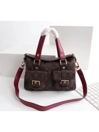 Louis vuitton manhattan monogram canvas handbags M43482 red JH00315tk46