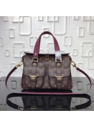 Louis vuitton manhattan monogram canvas handbags M43482 wine JH00673bM53