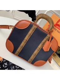 Louis Vuitton MINI LUGGAGE M53782 Navy Blue&Caramel JH01132Iw51