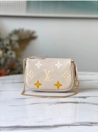 Louis Vuitton MINI POCHETTE ACCESSOIRES M80501 Cream & Saffron JH00183Kt71