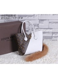 Louis Vuitton Monogram Canvas KIMONO Bag 40458 White JH01110xf55