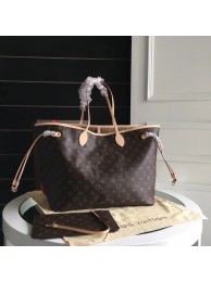 Louis Vuitton Monogram Canvas Original NEVERFULL GM M40990 apricot JH01998Za30