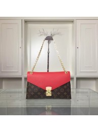 Louis Vuitton Monogram Canvas Pallas Chain 41246 Red JH01008oN21