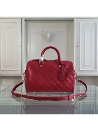 Louis Vuitton Monogram Empreinte 30CM Tote Bag M91330 Red JH01066HM85