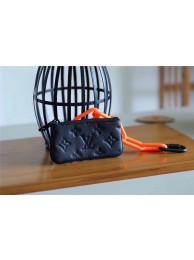 Louis vuitton Monogram Empreinte KEY POUCH M44487 Black JH01173FA31