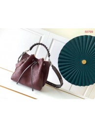 Louis Vuitton MURIA Mahina perforated calf leather M55800 Burgundy JH00420Am73