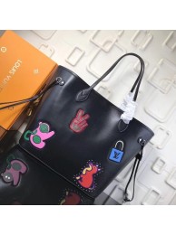 Louis Vuitton Neverfull Epi Leather MM M54185 black JH01507iZ32