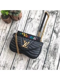 LOUIS VUITTON NEW WAVE CHAIN BAG MM M51498 black JH01855HF96