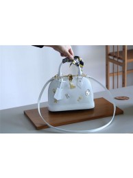 Louis vuitton original ALMA BB M52884 white JH01364Bi78