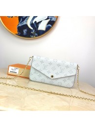 Louis vuitton original Chain bag M61276 white JH00461ha26