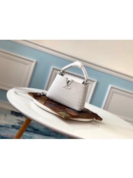 Louis vuitton original crocodile CAPUCINES Mini M93163 cream JH01056GL26