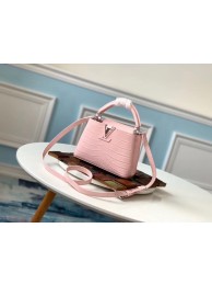 Louis vuitton original crocodile CAPUCINES Mini M93163 pink JH01057nV16