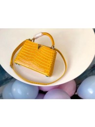 Louis vuitton original crocodile CAPUCINES PM M94587 yellow JH01188OV44