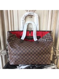 Louis Vuitton original Damier Ebene Canvas Neverfull GM N51106 JH01209Qa65