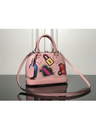 Louis Vuitton original Epi Leather ALMA BB M52481 Rose Ballerine Pink JH01628Dy68