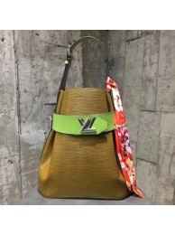 Louis Vuitton original Epi leather TWIST BUCKET M52803 Khaki JH01897sA28