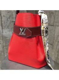 Louis Vuitton original Epi leather TWIST BUCKET M52803 red JH01899GB12