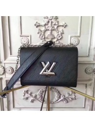 Louis vuitton original epi leather TWIST MM M50332 black JH01963uF26