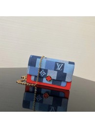 Louis vuitton original FLORE Denim Chain bag M69036 JH00625fm32