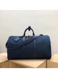 Louis vuitton original KEEPALL BANDOULIERE 50 M44644 Navy JH00974dV68