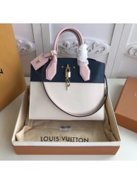 Louis Vuitton Original Leather CITY STEAMER PM M55062 Black&White JH00872jo45