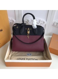 Louis Vuitton Original Leather CITY STEAMER PM M55062 Black&Wine JH00869sz95