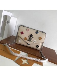 Louis vuitton Original Leather Evening Bag Clutch Love Note replica M54500 cream JH00116eO46