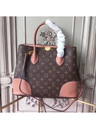 louis vuitton original Leather Monogram Canvas Tote Bag M41597 pink JH00437qL41