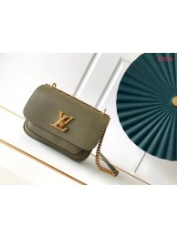 Louis Vuitton Original Lockme chain small handbag M57067 Khaki green JH00380Nm15