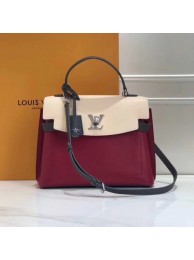 Louis Vuitton Original LOCKME EVER M52360 Lie De Vin Etain Creme JH01634Fl77