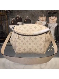Louis Vuitton original Mahina Leather BABYLONE CHAIN BB M51767 cream JH01857Js85