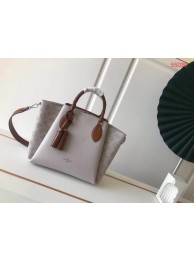 Louis Vuitton original Mahina Leather HAUMEA M55553 Brume Grey JH00661Dd98