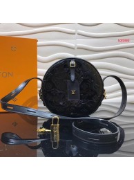 Louis vuitton original Monogam vernis BOITE CHAPEAU SOUPLE M53999 black JH01062pi25