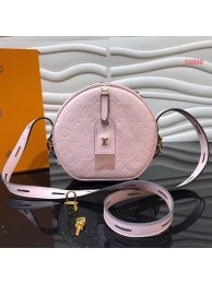Louis vuitton original Monogam vernis BOITE CHAPEAU SOUPLE M53999 pink JH01063Gh26