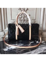 Louis vuitton original Monogam vernis NEO TRIANGLE Tote Bag 96052 black JH00200Hu22