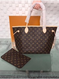 Louis vuitton original monogram canvas neverfull mm m40995 beige JH00252NR41