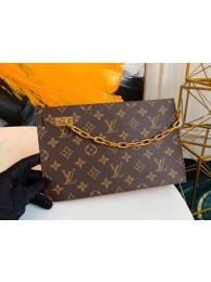 Louis Vuitton Original Monogram Canvas Zipper Clutch bag M44388 JH00748KY38