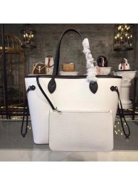 Louis Vuitton Original Neverfull Epi Leather M54185 white JH01876vD13