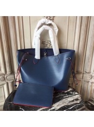 Louis Vuitton Original Neverfull Epi Leather MM 54185 Blue JH00325qZ31