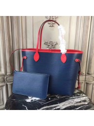 Louis Vuitton Original Neverfull Epi Leather MM 54185 Blue red JH00326Xy49