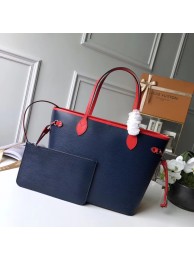 Louis Vuitton Original Neverfull Epi Leather MM M54185 blue JH00749Nq93