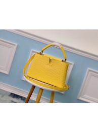 Louis vuitton original Ostrich pattern CAPUCINES PM M53665 yellow JH01043hJ71