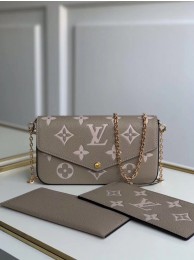 Louis Vuitton Original POCHETTE FELICIE Chain Bag M69977 grey JH00367xK90