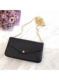 Louis Vuitton Original pochette felicie monogram empreinte shoulder bag M64064 black JH00392Pe30