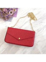 Louis Vuitton Original pochette felicie monogram empreinte shoulder bag M64064 Cerise JH00391ff76