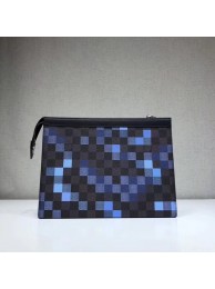 Louis Vuitton original POCHETTE VOYAGE MM N41696 blue JH01799Qa65